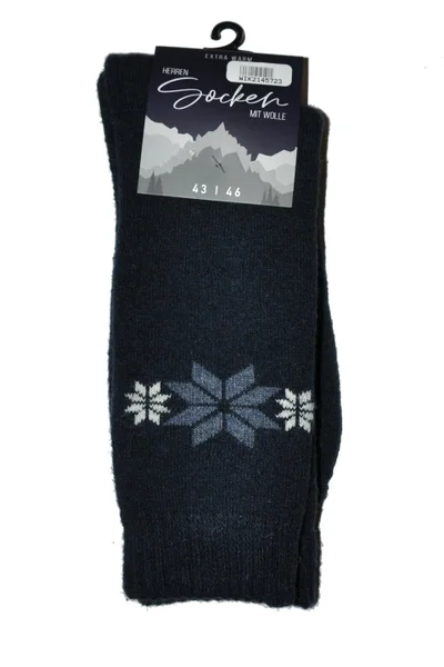 Teplé pánské ponožky z vlněné příze WiK Warm Socks