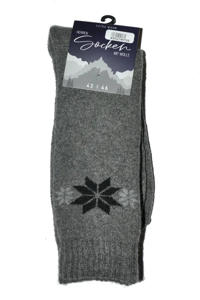 Teplé pánské ponožky z vlněné příze WiK Warm Socks