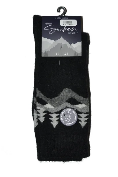 Teplé pánské ponožky z vlněné příze WiK Warm Socks