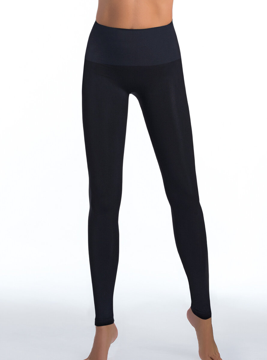 Legíny formující stahovací dámské bezešvé Legging Bodyeffect Oro Barva: Černá, Velikost:, M/L i501_610223_NERO_M_L