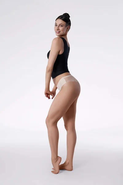 Dámská figs Tanga Panty Beige - Julimex