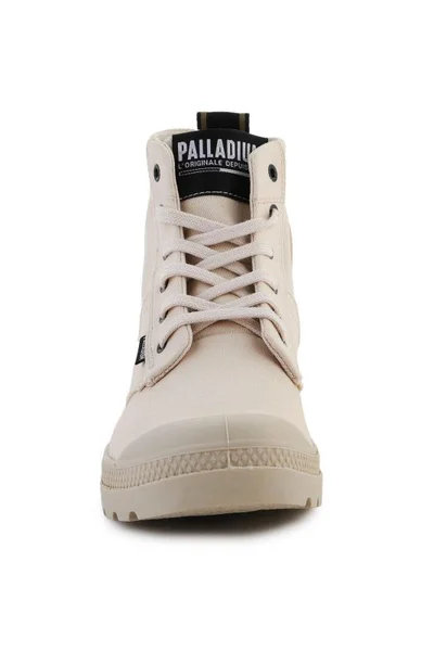 Beige Trappers Palladium Pampa Hi Army Boty