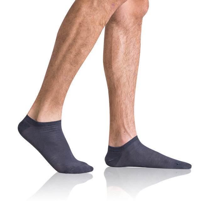 Pánské eko kotníkové ponožky GREEN ECOSMART MEN IN-SHOE SOCKS - Bellinda - šedý melír, 39 - 42 i454_BE497569-346-42