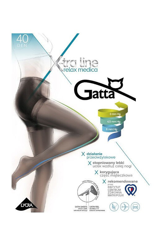 Dámské punčochové kalhoty Gatta Body Relax Medica 4T5Q8 den 2-4, grafit 4-L i384_94658083