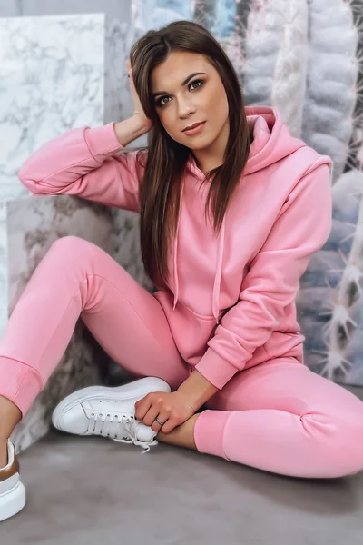 Dámská růžová tepláková souprava Dstreet DRESSLILY