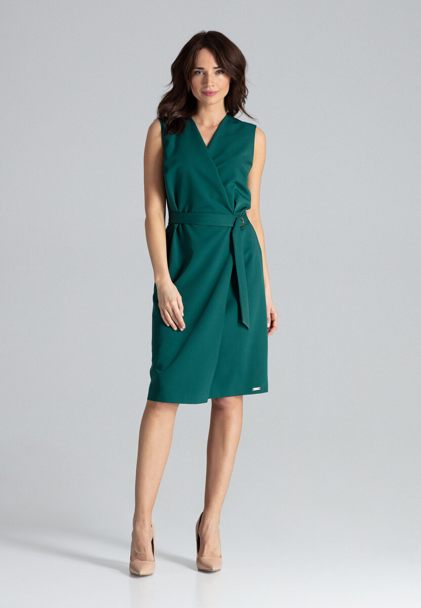 Dámské šaty 4A0 zelené - Lenitif, Zelená XL i10_P56134_1:486_2:93_