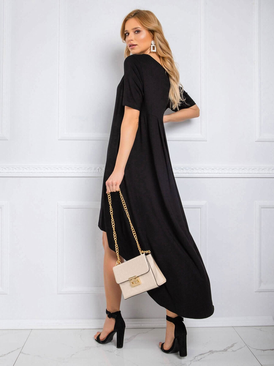 RUE PARIS Černé volné šaty FPrice, L/XL i523_2016102527206