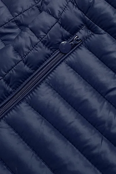 Dámská tmavě modrá prošívaná bunda s kapucí 7P5611 Libland