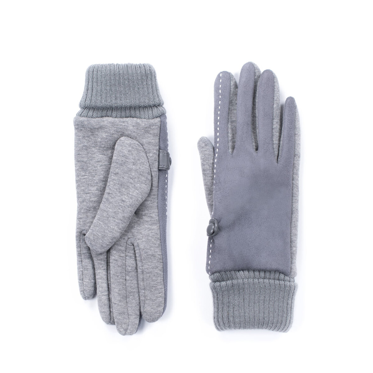 Šedé dámské zimní rukavice - Polo Elegance, one size i10_P67959_2:416_