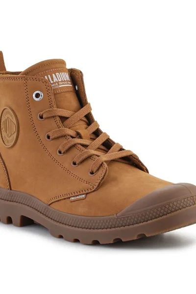 Traperky Palladium Pampa Hi Zip M v odstínu Apple Cinnamon