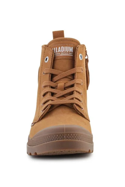 Traperky Palladium Pampa Hi Zip M v odstínu Apple Cinnamon