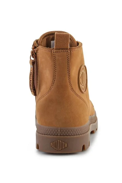 Traperky Palladium Pampa Hi Zip M v odstínu Apple Cinnamon