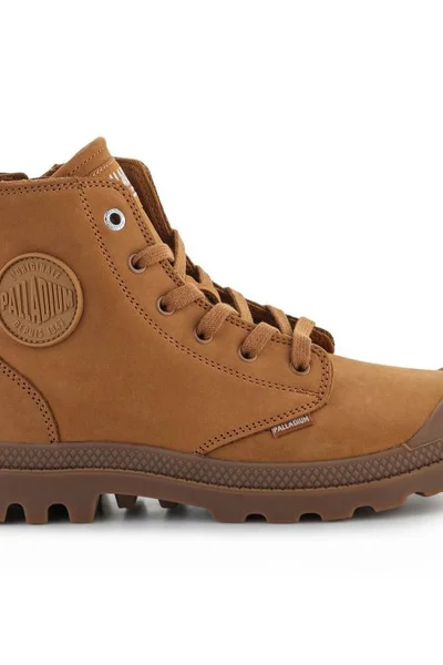 Traperky Palladium Pampa Hi Zip M v odstínu Apple Cinnamon