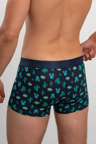 Vamp Boxerky Blue Oxford Kaktus - Pohodlí pro Muže