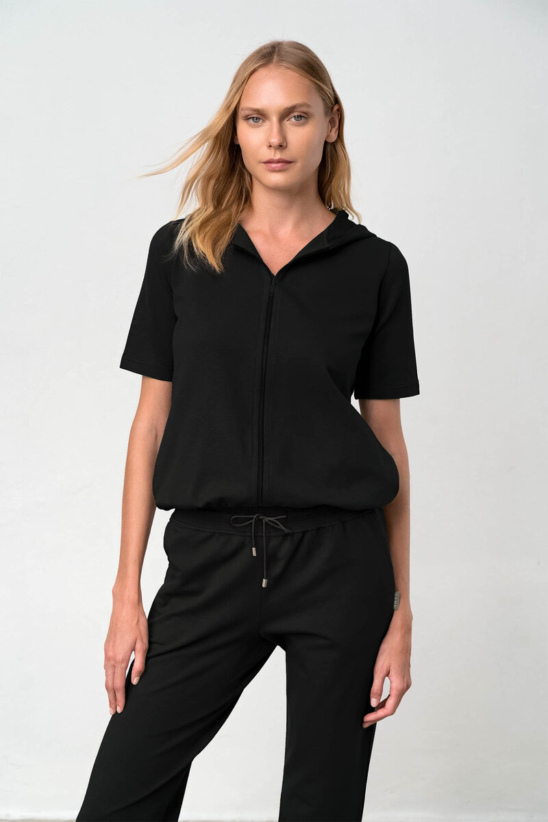Relaxační dámské kalhoty - Cotton Comfort, black XL i512_18348_100_5