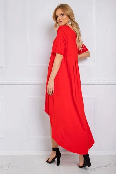RUE PARIS Červené volné šaty FPrice