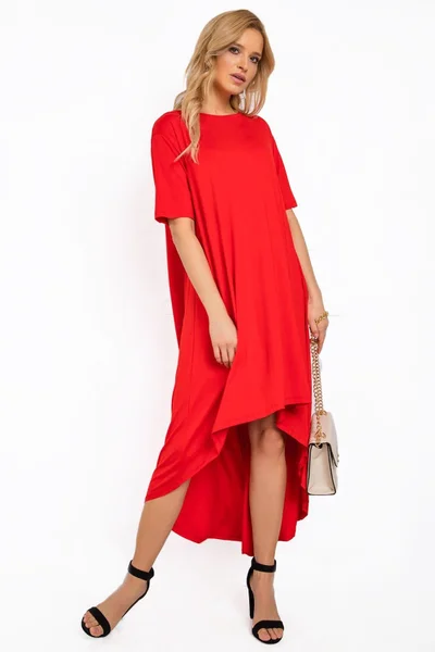 RUE PARIS Červené volné šaty FPrice