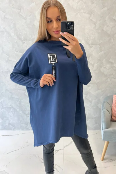 Dámská Oversize Mikina s Asymetrickými Boky od K-Fashion