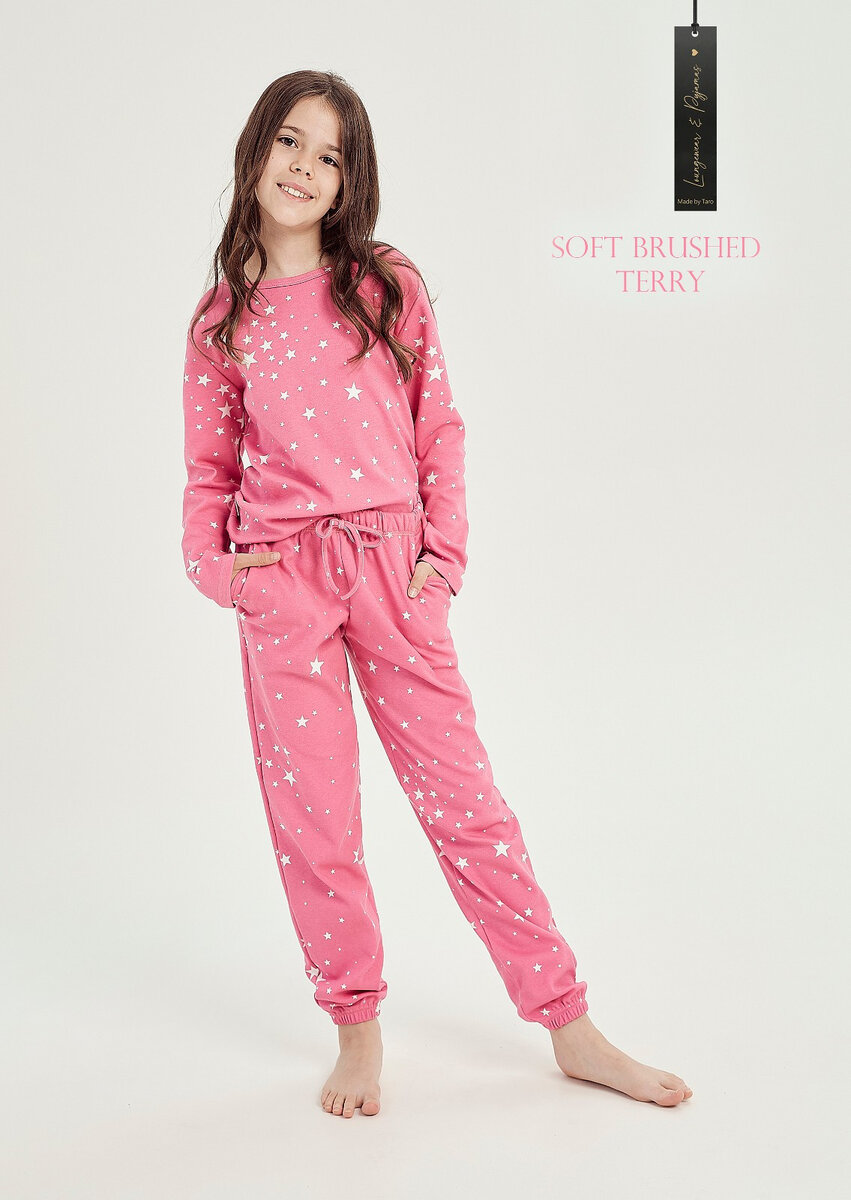 Malinové dívčí pyžamo Taro Eryka, malina 146 i384_92260504