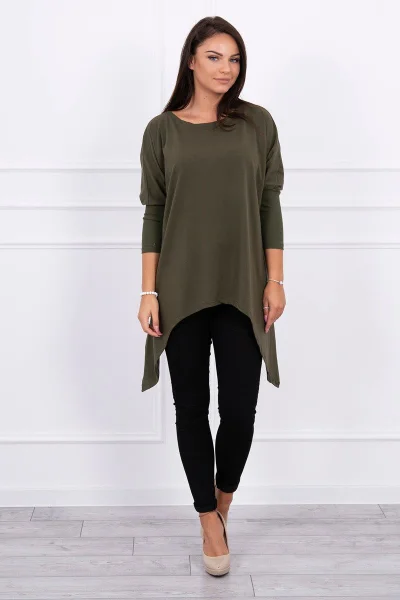 Dámská oversize halenka khaki K-Fashion