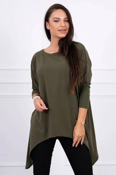 Dámská oversize halenka khaki K-Fashion