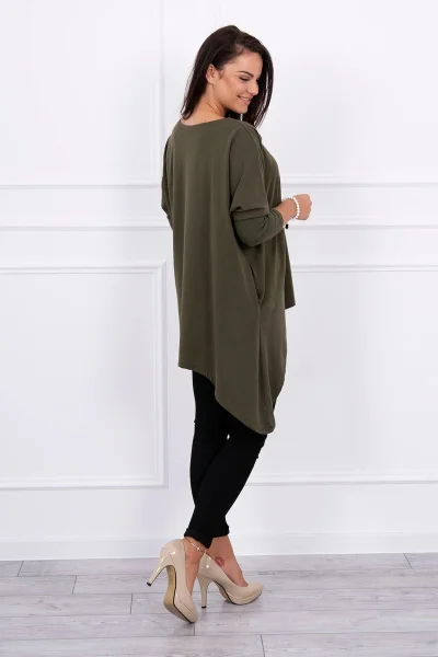 Dámská oversize halenka khaki K-Fashion