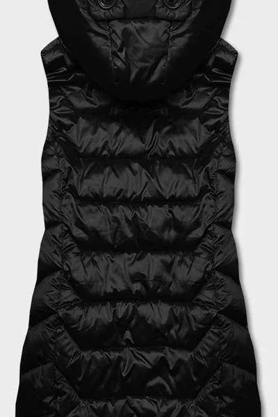 Černá dámská vesta s kapucí 1I93 S'WEST