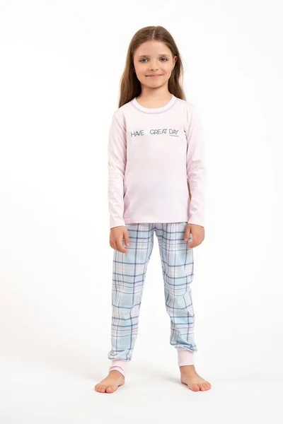 Růžové dívčí pyžamo Glamour od Italian Fashion