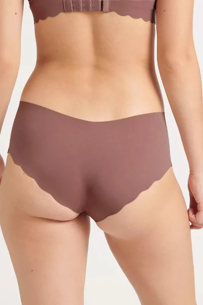 Dámské hnědé kalhotky ZERO Microfibre 2.0 Short 2P - BROWN  SLOGGI