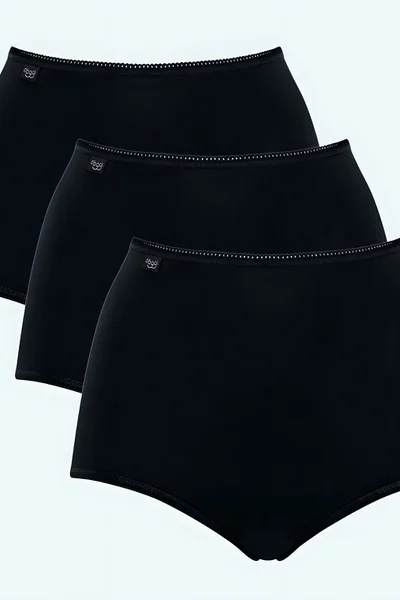 Dámské kalhoty Sloggi 7A1B35 Cotton Maxi C3P černé