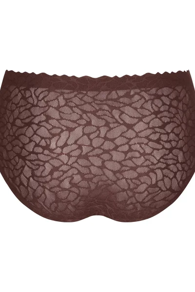 Dámské kalhotky Sloggi Zero Feel Lace High Waist Brown