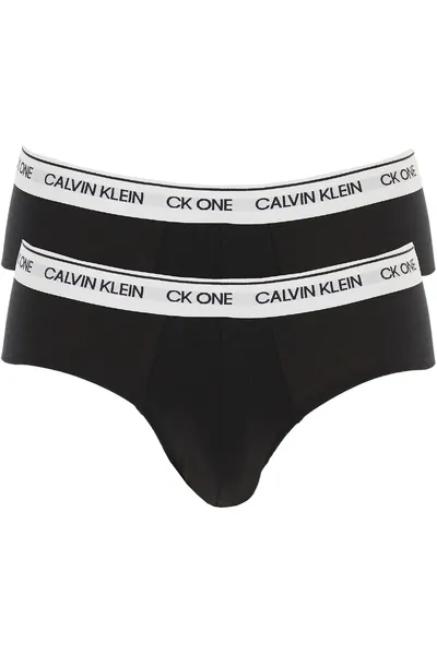 Slipy 2pcs 6N2 BNM černá - Calvin Klein