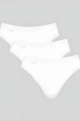 Dámské kalhotky Sloggi 650R Cotton Lace Tai C3P bílé