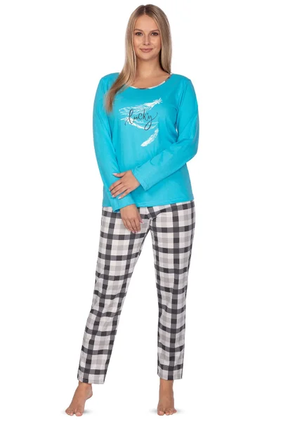 Kostkované pyžamo pro ženy Regina 2XL