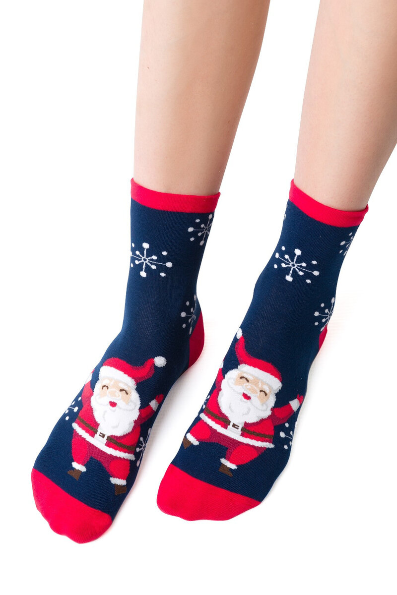 Vánoční ponožky Steven Lux, tmavě modrá 38-40 i384_83525105
