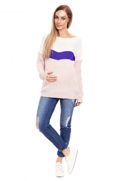 Dámský těhotenský svetr model 44029 PeeKaBoo