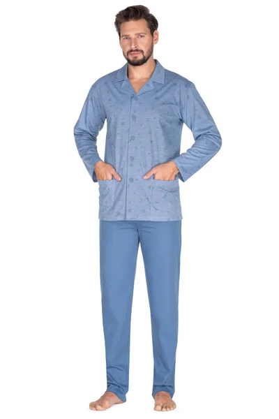 Mužské rozepínací pyžamo ComfortFit 2XL-3XL