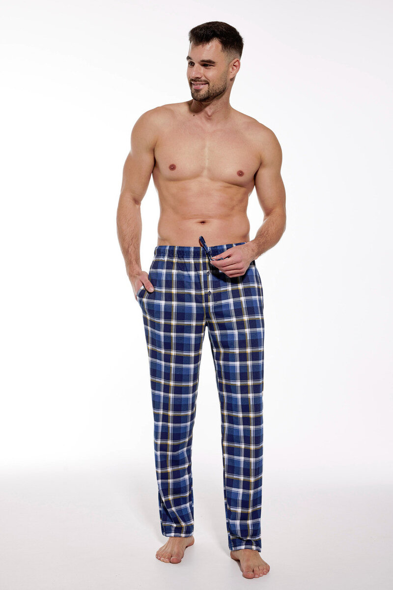 Mužské pyžamové kalhoty BIG Jaro, tmavě modrá 3xl i170_PM-691-3XL-267602-48