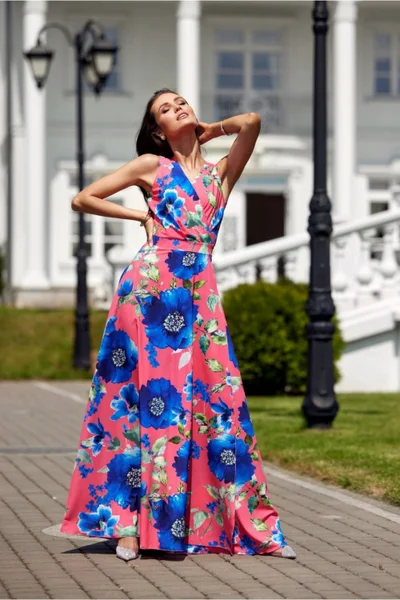 Květinové dámské šaty Elegant Bloom by Roco Fashion