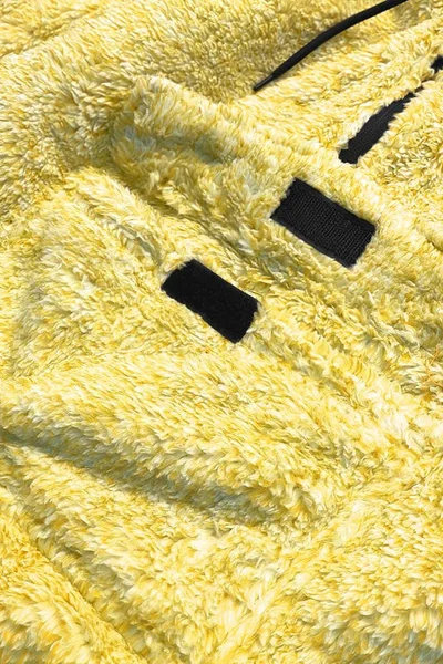 Žlutá melanžová plyšová dámská mikina HC48 J.STYLE