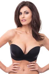 Dámská hladká podprsenka bez ramínek Wonderbra ULTIMATE STRAPLESS BRA - Wonderbra - černá