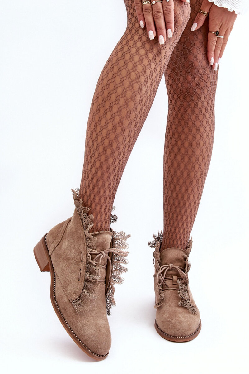 Kotníkové dámské boty Step in style s zipem a šněrováním, 37 i240_186015_2:37