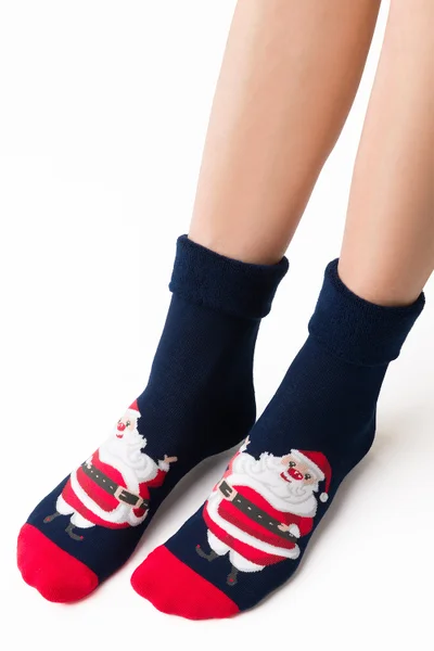 Granátové dámské ponožky Steven 030-042 s bavlnou a elastanem