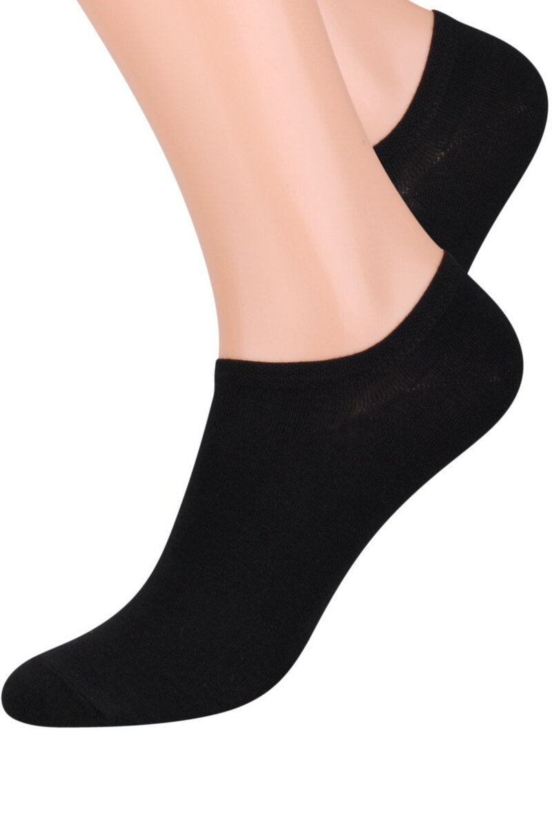 Hladké bavlněné pánské ponožky 3352 Steven, černá 44-46 i170_LD2007A