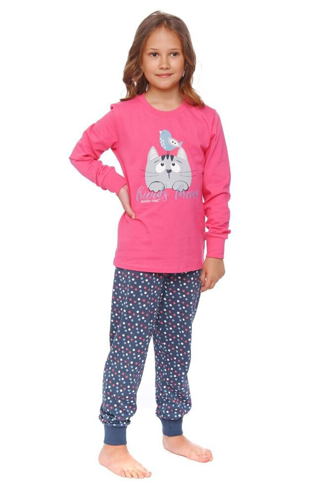 Dívčí pyžamo Friends forever růžové Dn-nightwear, růžová 122/128 i43_75663_2:růžová_3:122/128_