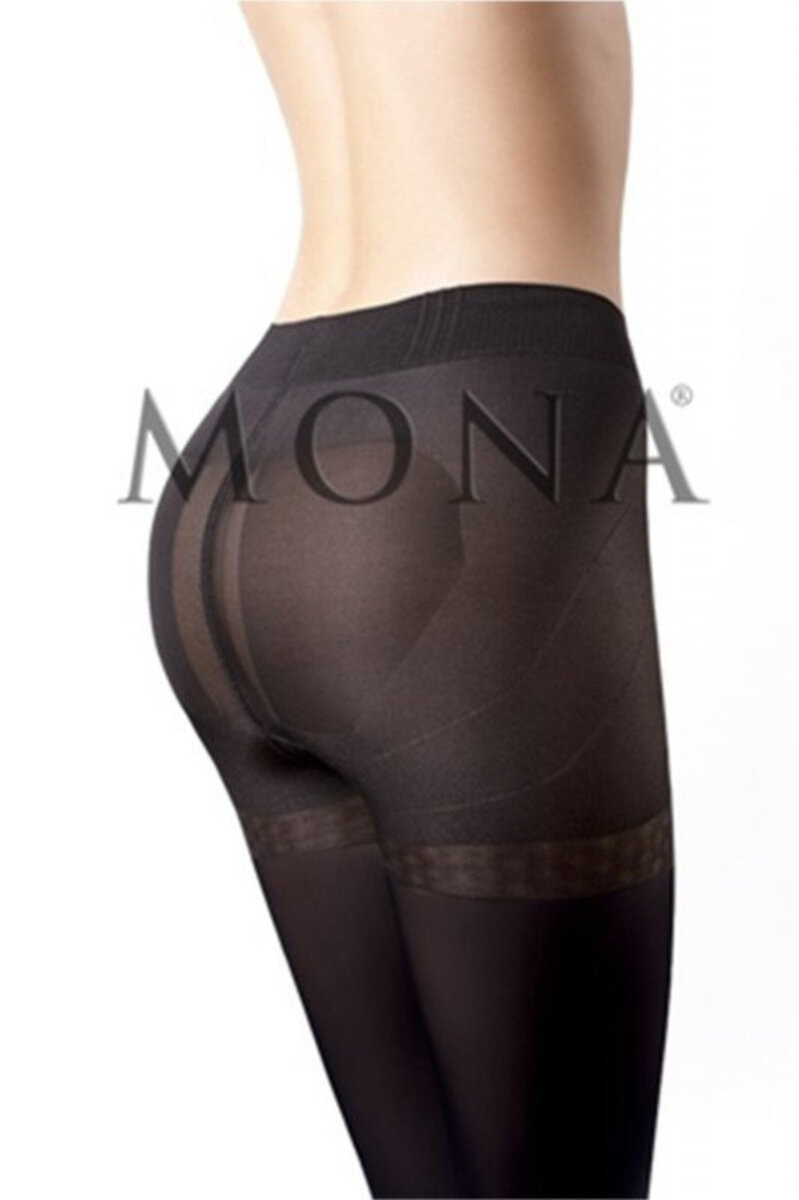 Zvedavé siluetové punčochové kalhoty Mona, nero 2-S i170_5901282219881