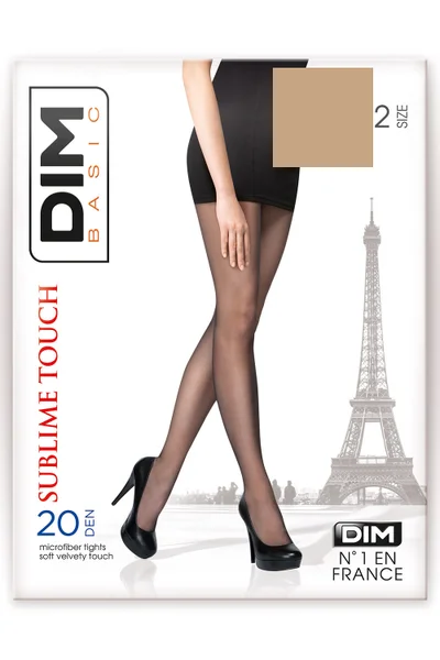 Punčochy Sublime Touch 20 DEN od DIM v barvě béžové