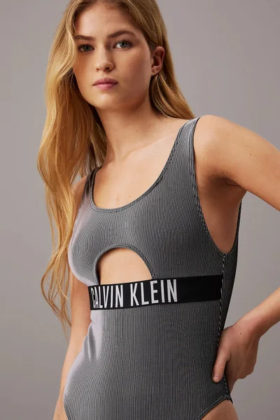 Černé jednodílné plavky INTENSE POWER - Calvin Klein