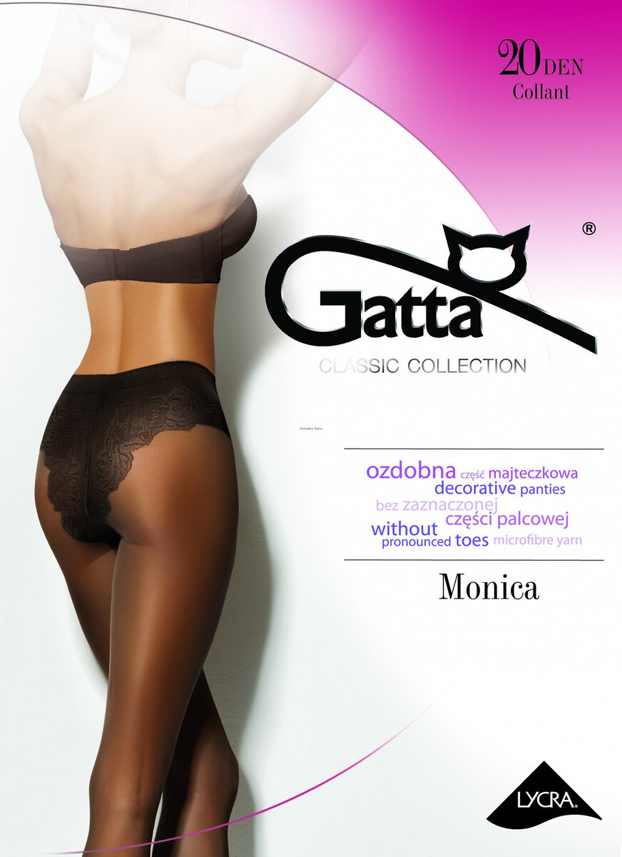 Dámské punčochové kalhoty Gatta Monica 03IU0 den, nero/černá 2-S i384_58708937