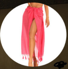 Dámské plážové šaty s ozdobnou sponou - Růžová krása, UNI i10_P62245_2:443_